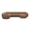 Strukturstoff U-Form XL Wohnlandschaft Savira – Bild 61