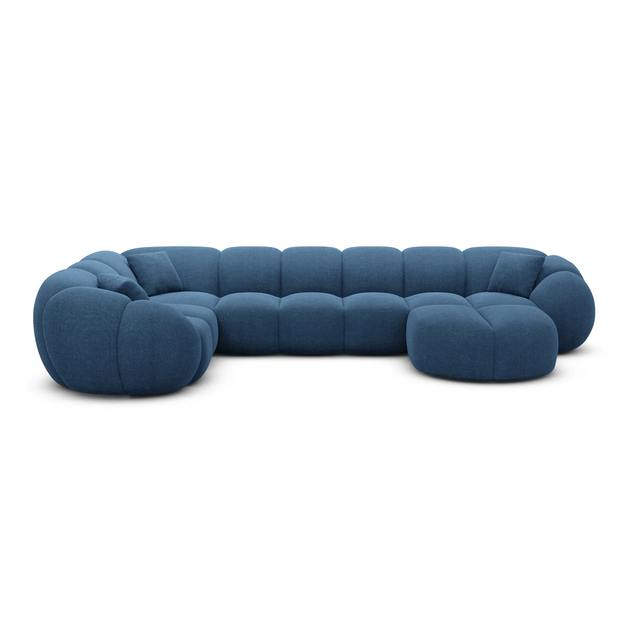 Strukturstoff U-Form XL Wohnlandschaft Savira – Bild 67