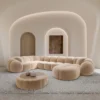 Samtstoff U-Form XL Wohnlandschaft Savira – Bild 16