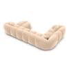 Samtstoff U-Form XL Wohnlandschaft Savira – Bild 30