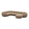 Samtstoff U-Form XL Wohnlandschaft Savira – Bild 34