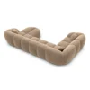 Samtstoff U-Form XL Wohnlandschaft Savira – Bild 36