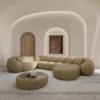 Echtleder U-Form XL Wohnlandschaft Savira – Bild 4