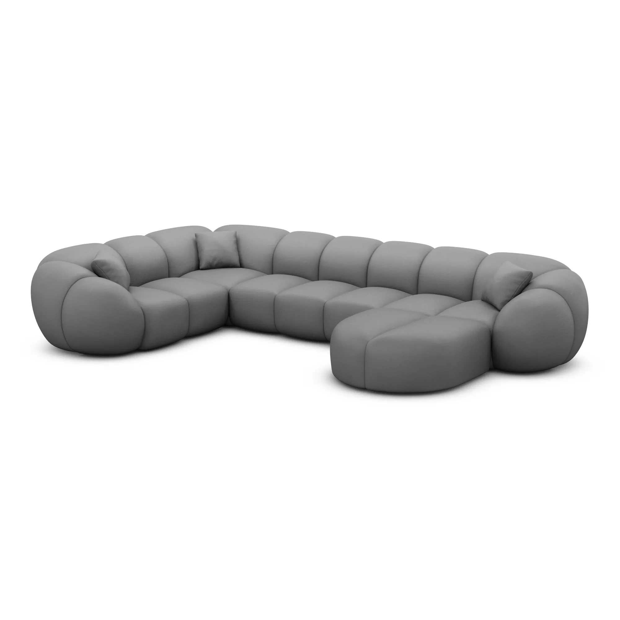 Echtleder U-Form XL Wohnlandschaft Savira – Bild 20