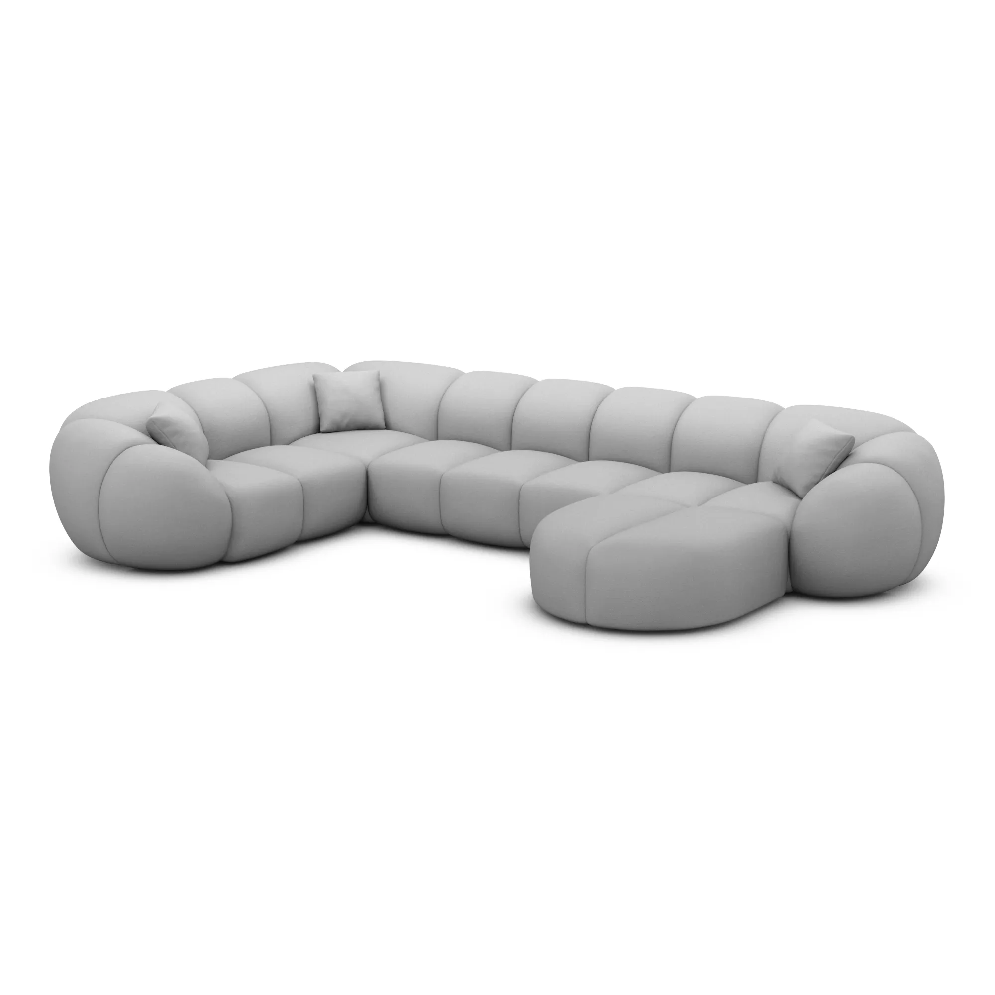 Echtleder U-Form XL Wohnlandschaft Savira – Bild 23
