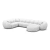 Echtleder U-Form XL Wohnlandschaft Savira – Bild 26