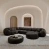 Kunstleder U-Form XL Wohnlandschaft Savira – Bild 12