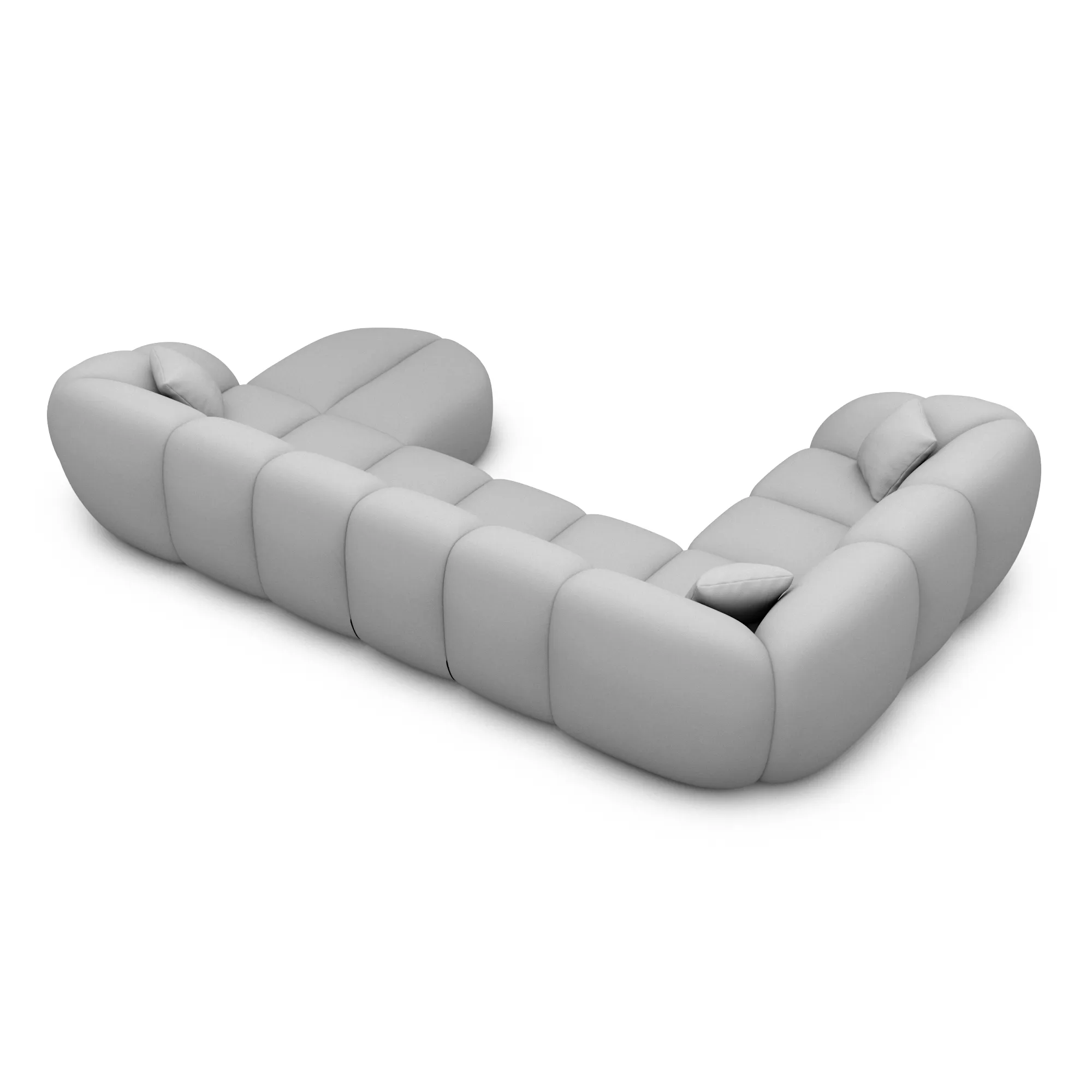 Kunstleder U-Form XL Wohnlandschaft Savira – Bild 43
