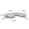 Cord U-Form XXL Wohnlandschaft Savira – Bild 37