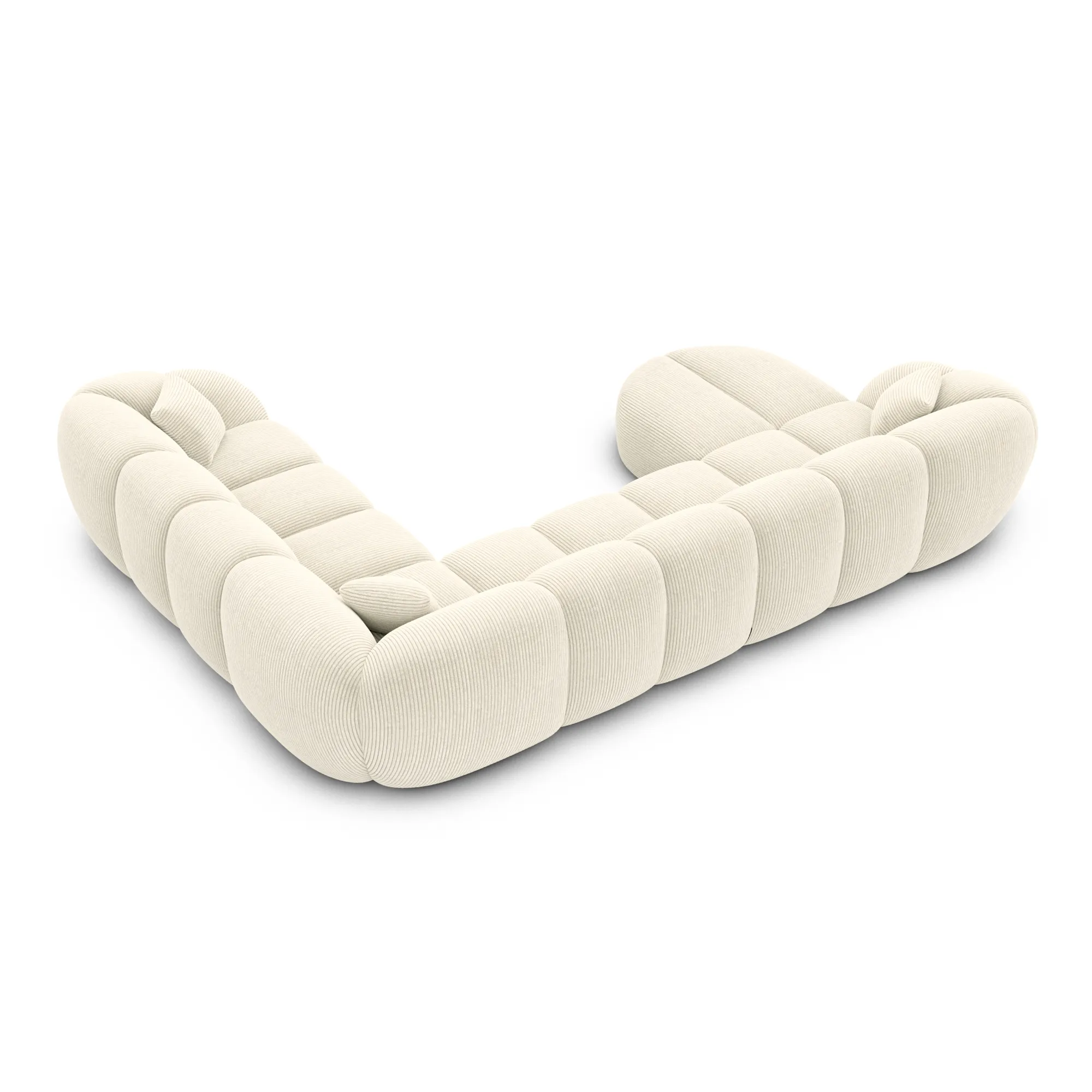 Cord U-Form XXL Wohnlandschaft Savira – Bild 20
