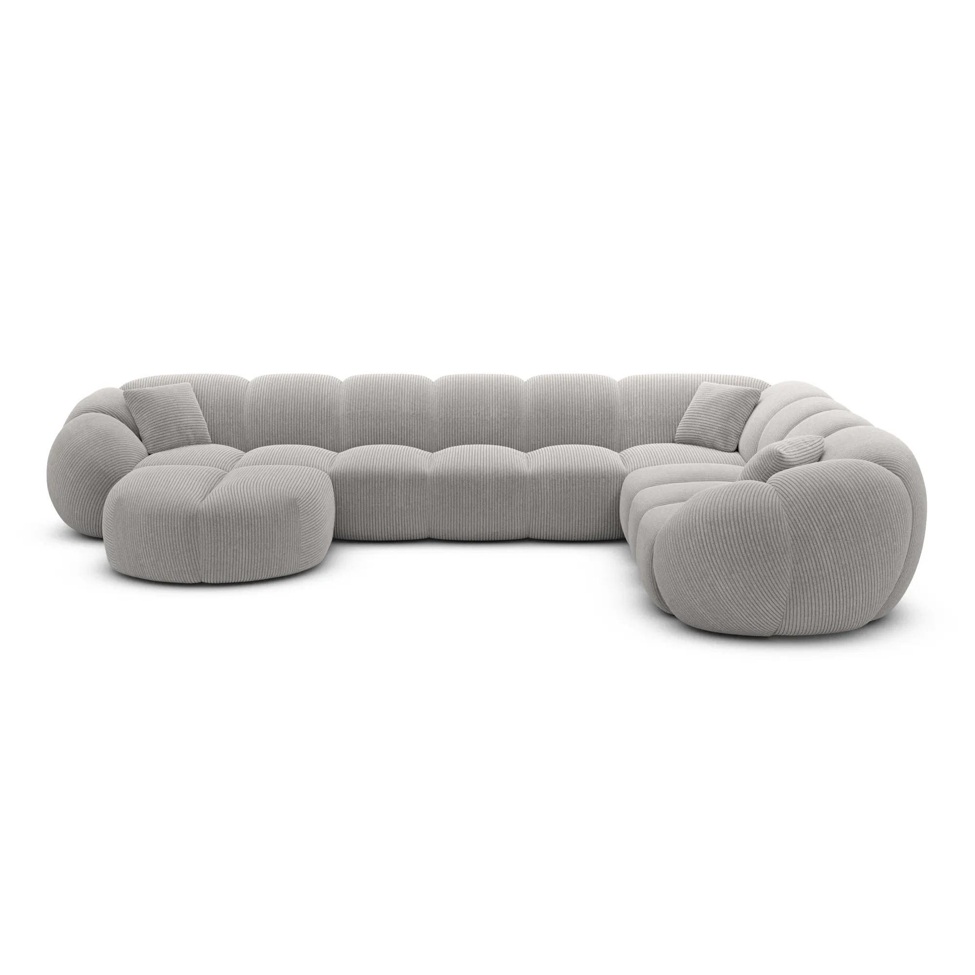 Cord U-Form XXL Wohnlandschaft Savira – Bild 22