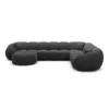 Strukturstoff U-Form XXL Wohnlandschaft Savira – Bild 70