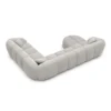 Strukturstoff U-Form XXL Wohnlandschaft Savira – Bild 29
