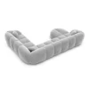 Samtstoff U-Form XXL Wohnlandschaft Savira – Bild 78