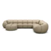 Echtleder U-Form XXL Wohnlandschaft Savira – Bild 33