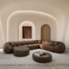 Echtleder U-Form XXL Wohnlandschaft Savira – Bild 15