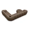 Echtleder U-Form XXL Wohnlandschaft Savira – Bild 37