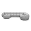 Echtleder U-Form XXL Wohnlandschaft Savira – Bild 42