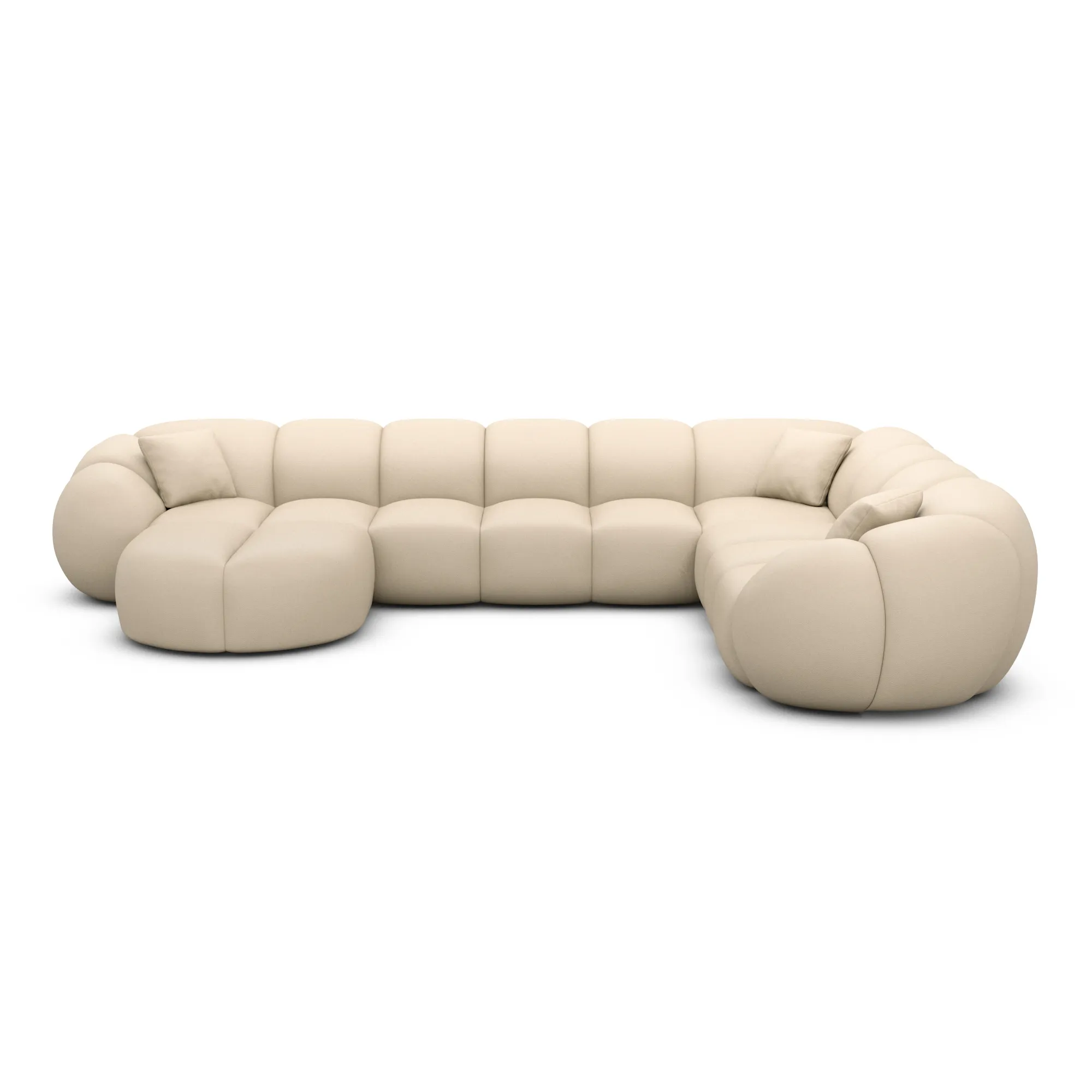Kunstleder U-Form XXL Wohnlandschaft Savira – Bild 42
