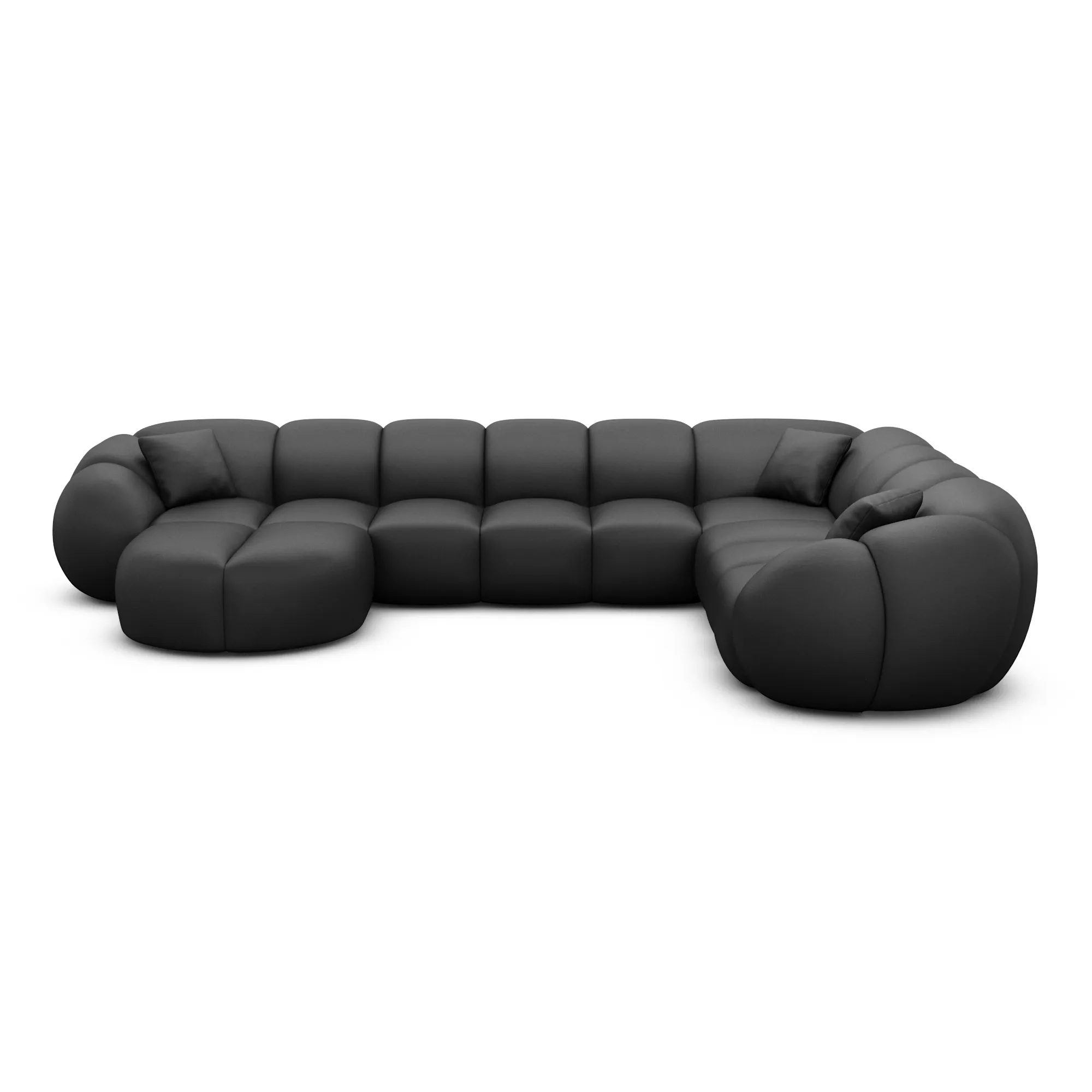 Kunstleder U-Form XXL Wohnlandschaft Savira – Bild 45