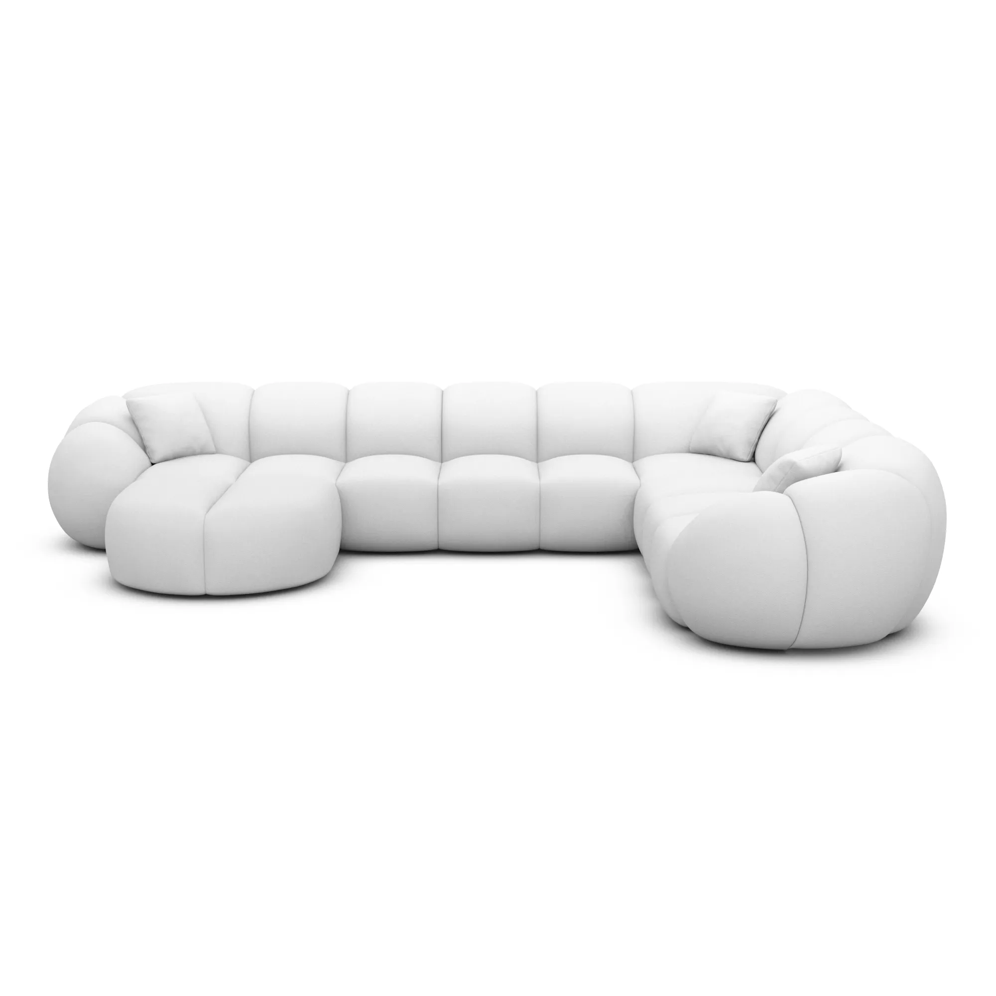Kunstleder U-Form XXL Wohnlandschaft Savira – Bild 63