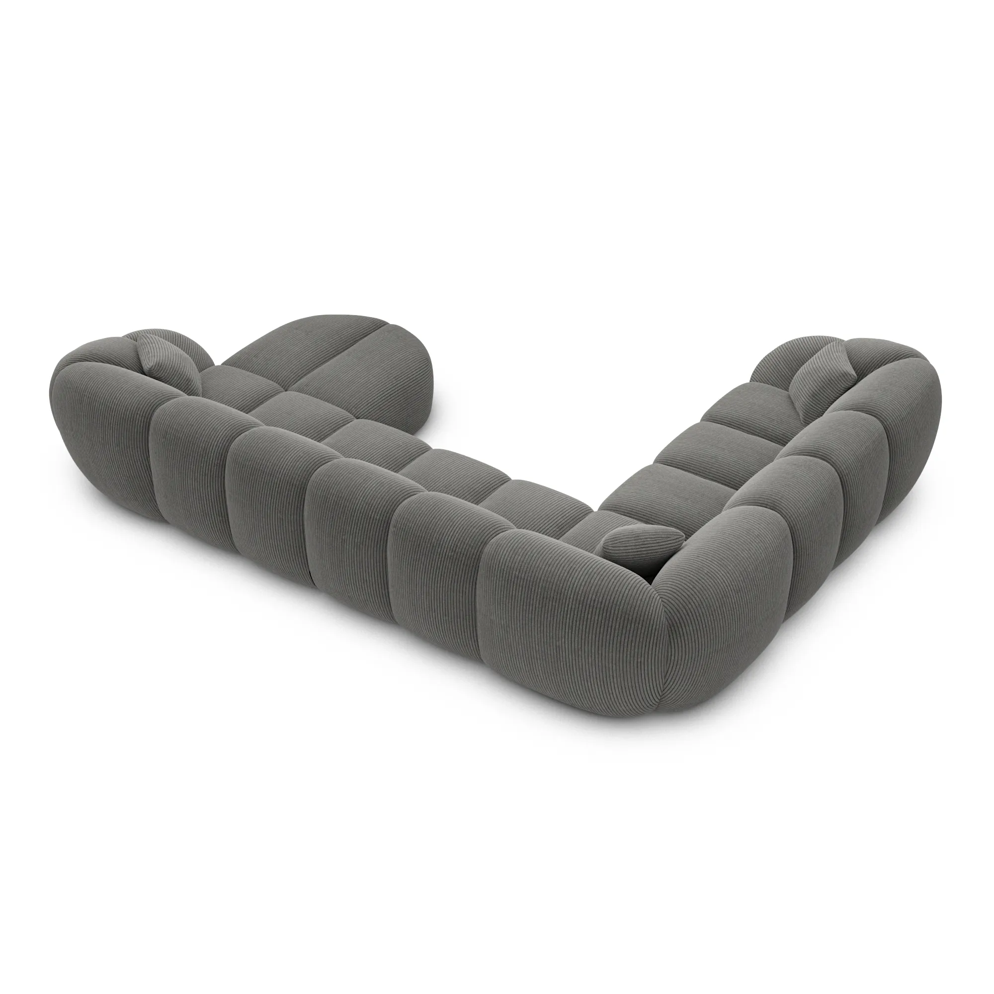 Cord U-Form XXL Wohnlandschaft Savira – Bild 29