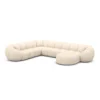 Strukturstoff U-Form XXL Wohnlandschaft Savira – Bild 45