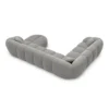 Strukturstoff U-Form XXL Wohnlandschaft Savira – Bild 56