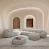 Strukturstoff U-Form XXL Wohnlandschaft Savira – Bild 13