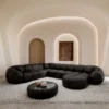 Echtleder U-Form XXL Wohnlandschaft Savira – Bild 4