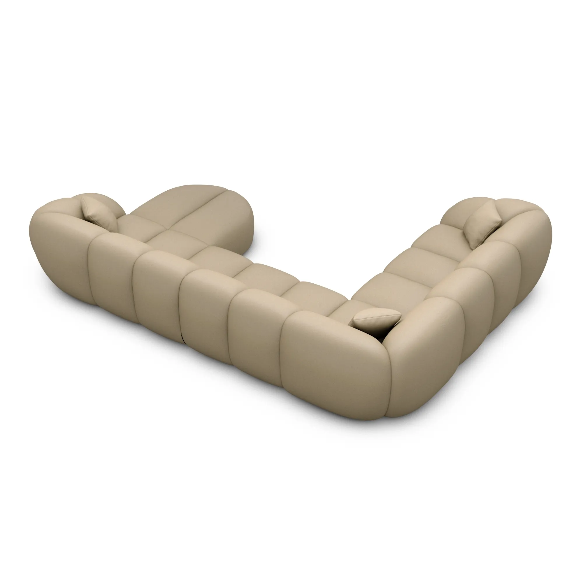 Echtleder U-Form XXL Wohnlandschaft Savira – Bild 58