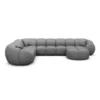 Echtleder U-Form XXL Wohnlandschaft Savira – Bild 63