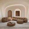 Kunstleder U-Form XXL Wohnlandschaft Savira – Bild 7