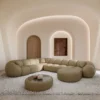 Kunstleder U-Form XXL Wohnlandschaft Savira – Bild 8