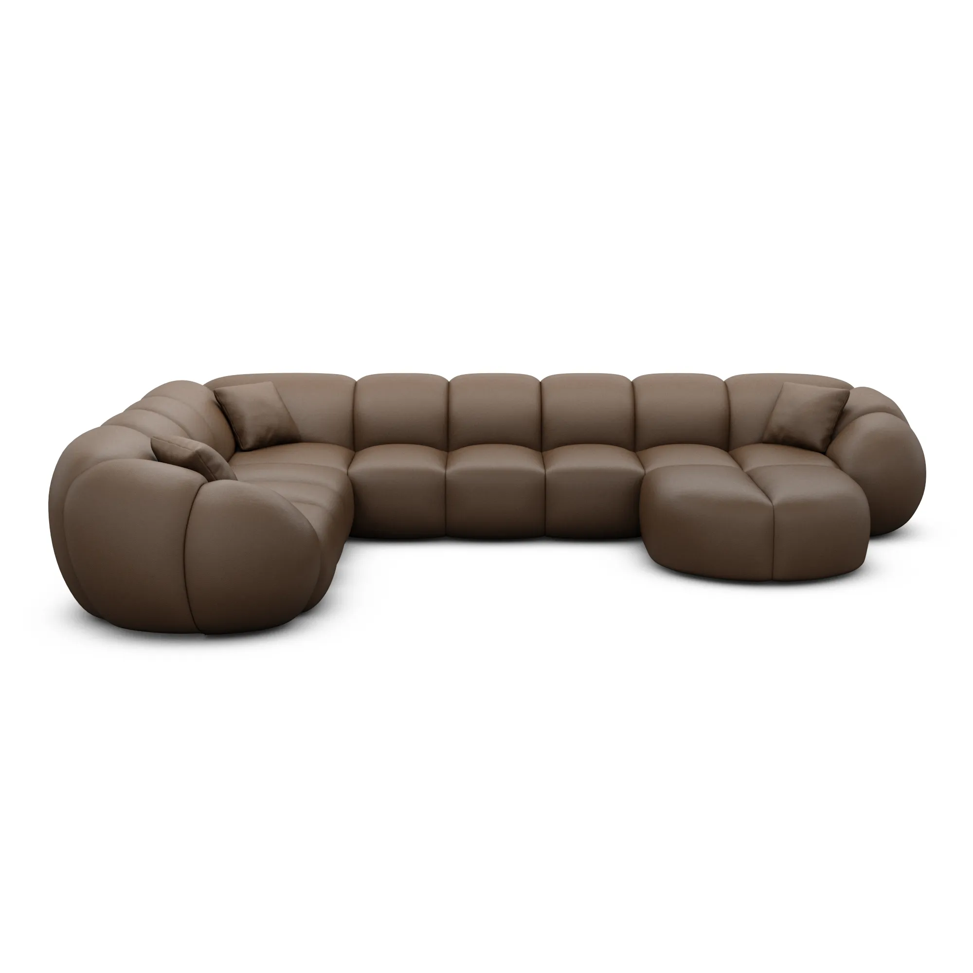 Kunstleder U-Form XXL Wohnlandschaft Savira – Bild 30