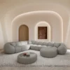 Kunstleder U-Form XXL Wohnlandschaft Savira – Bild 11