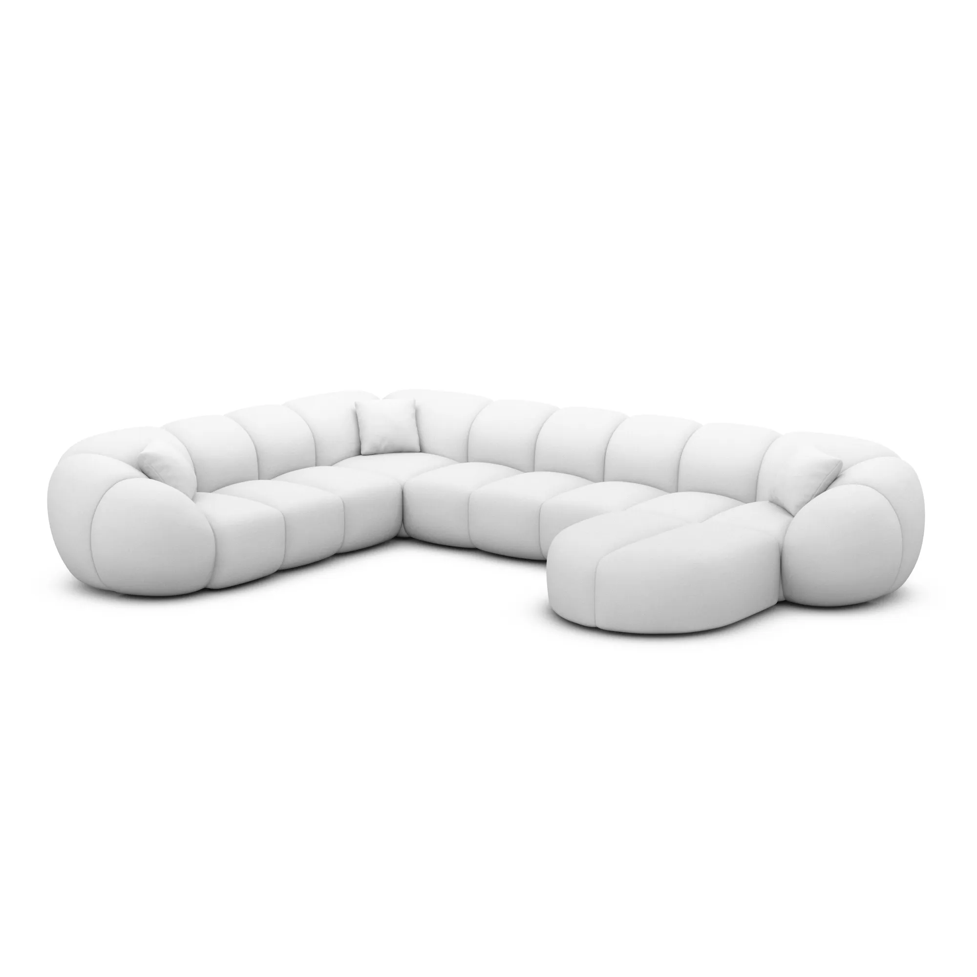 Kunstleder U-Form XXL Wohnlandschaft Savira – Bild 38
