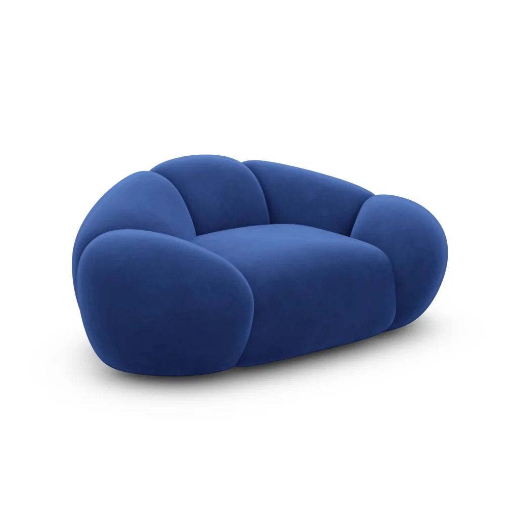 Samtstoff Sessel Solira