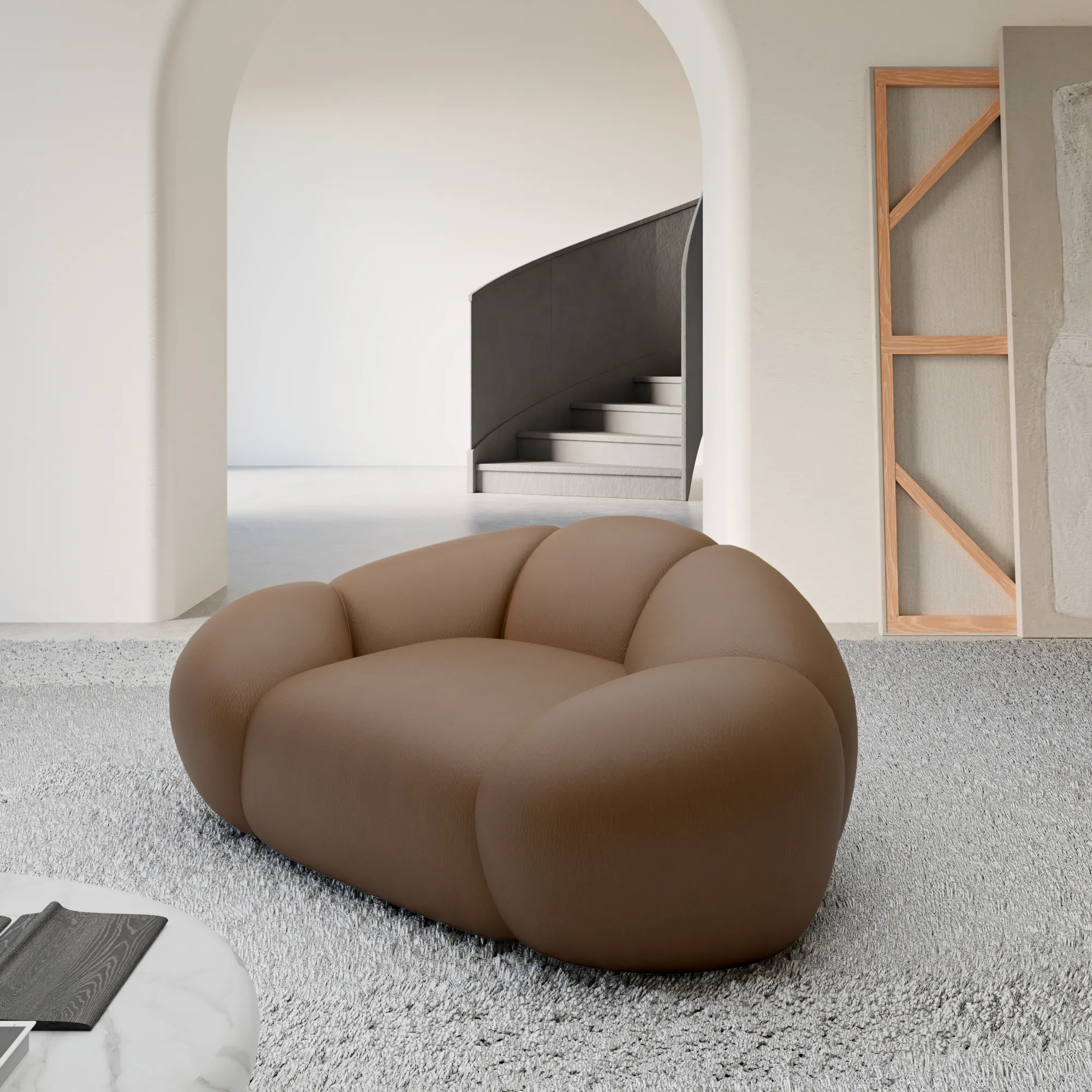 Echtleder Sessel Solira – Bild 5