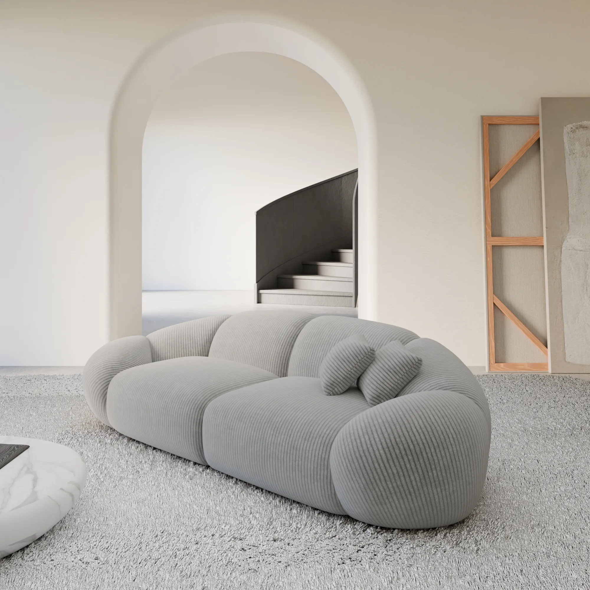 Cord 2-Sitzer Couch Solira – Bild 4
