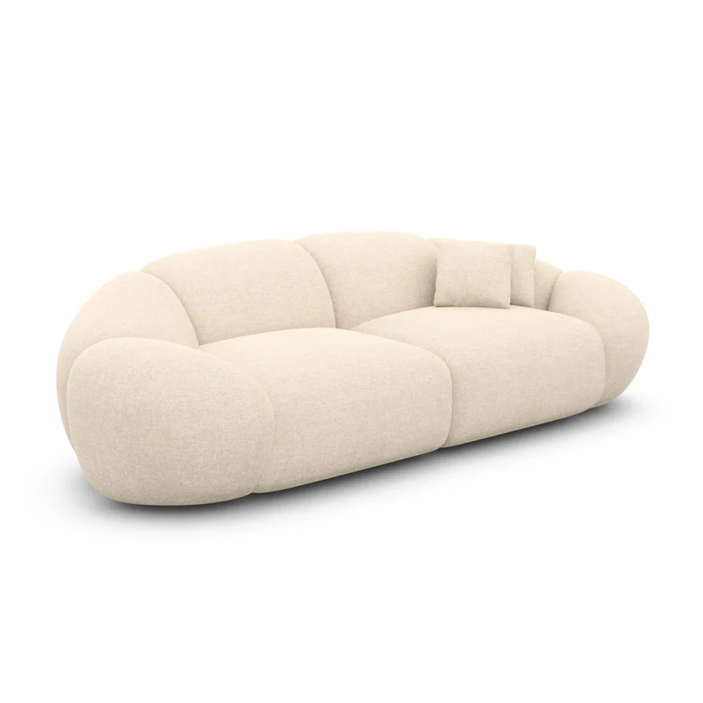 Strukturstoff 2-Sitzer Couch Solira