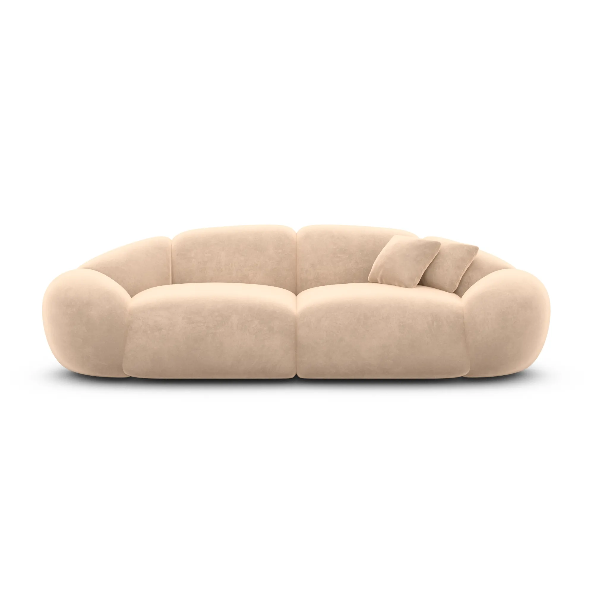 Samtstoff 2-Sitzer Couch Solira – Bild 20