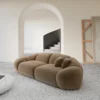 Samtstoff 2-Sitzer Couch Solira
