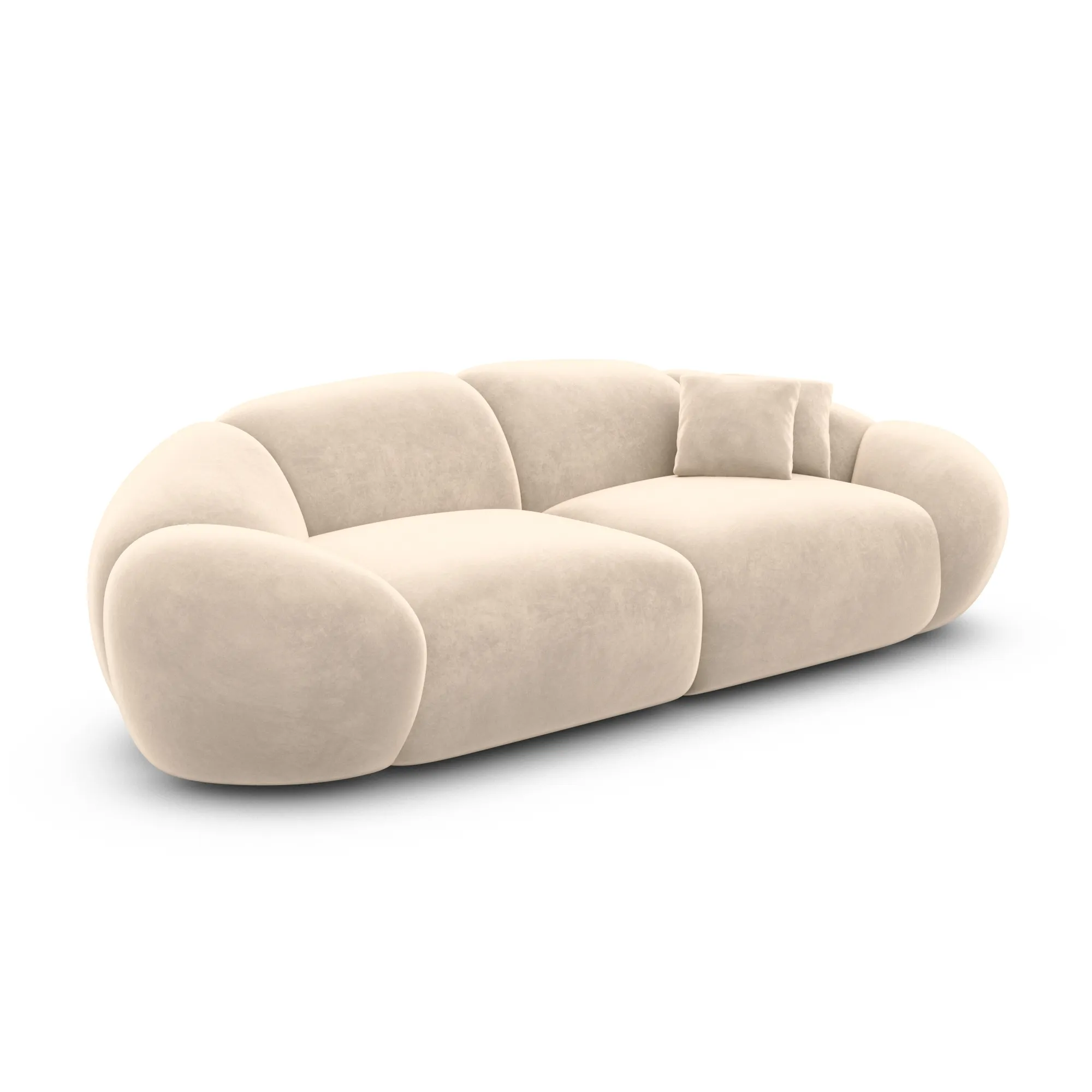 Samtstoff 2-Sitzer Couch Solira – Bild 28