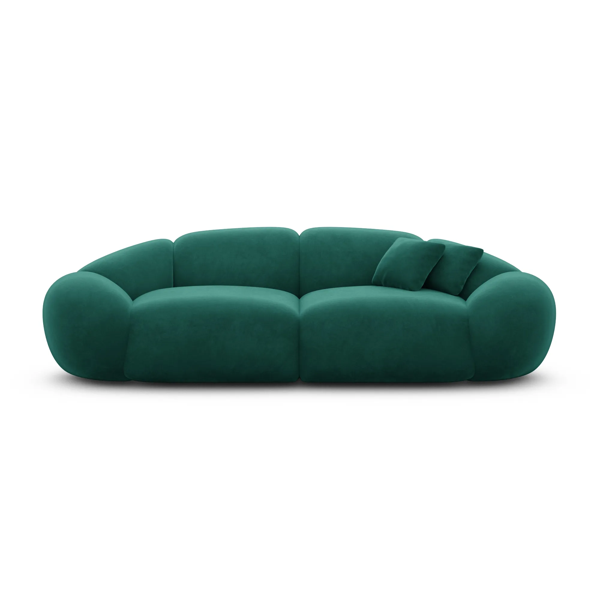 Samtstoff 2-Sitzer Couch Solira – Bild 35