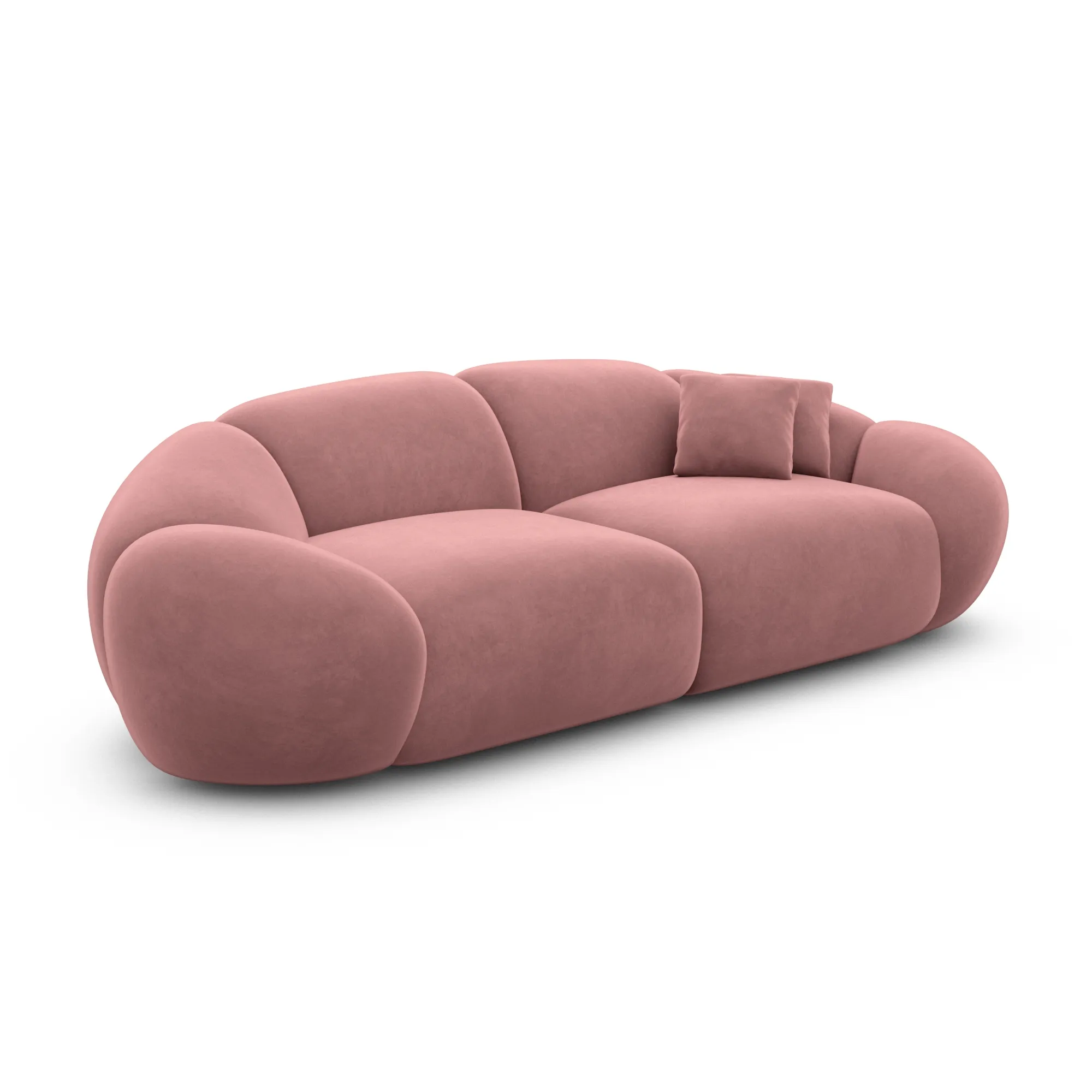 Samtstoff 2-Sitzer Couch Solira – Bild 43