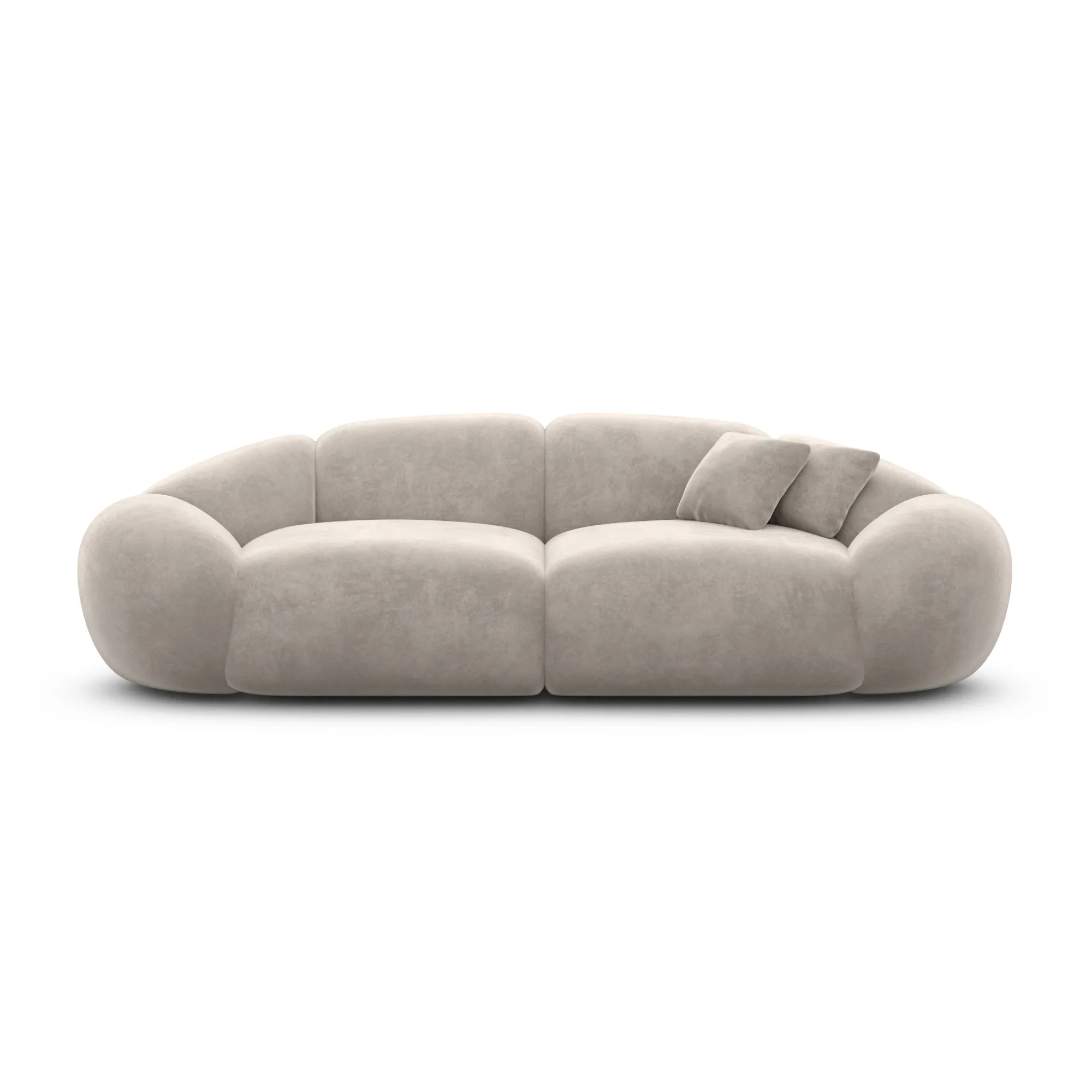 Samtstoff 2-Sitzer Couch Solira – Bild 14