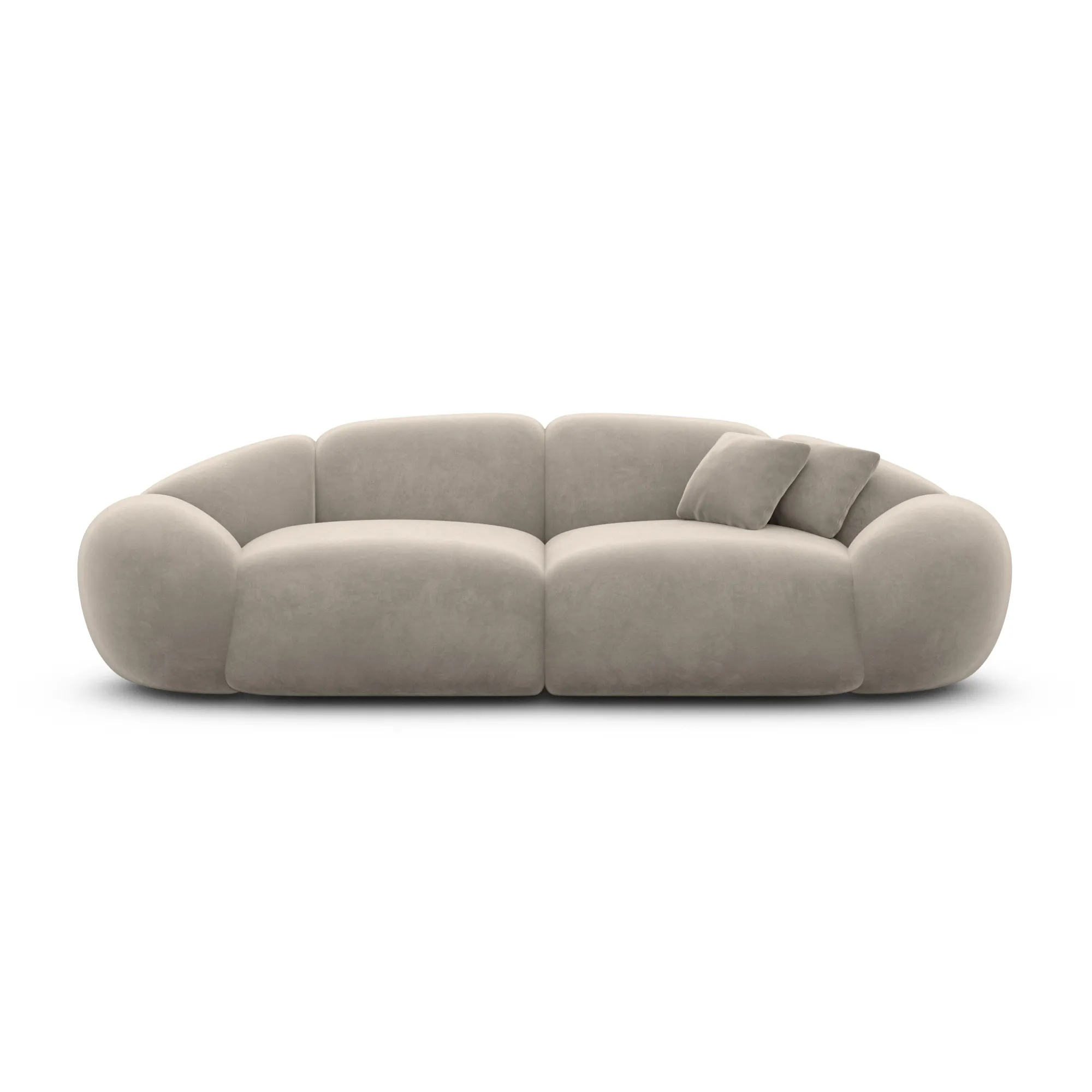 Samtstoff 2-Sitzer Couch Solira – Bild 17