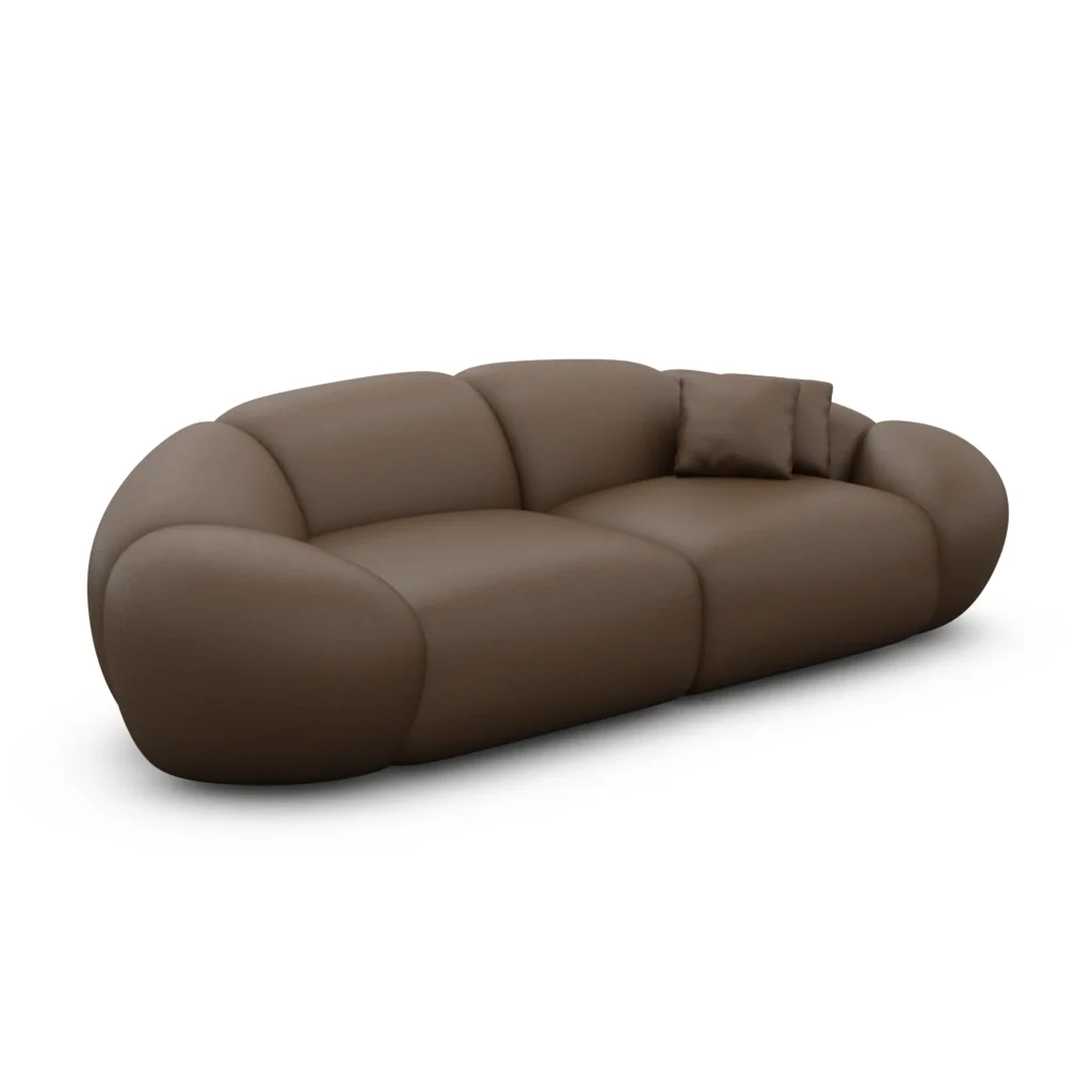 Kunstleder 2-Sitzer Couch Solira