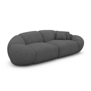 Bouclé 3-Sitzer Couch Solira